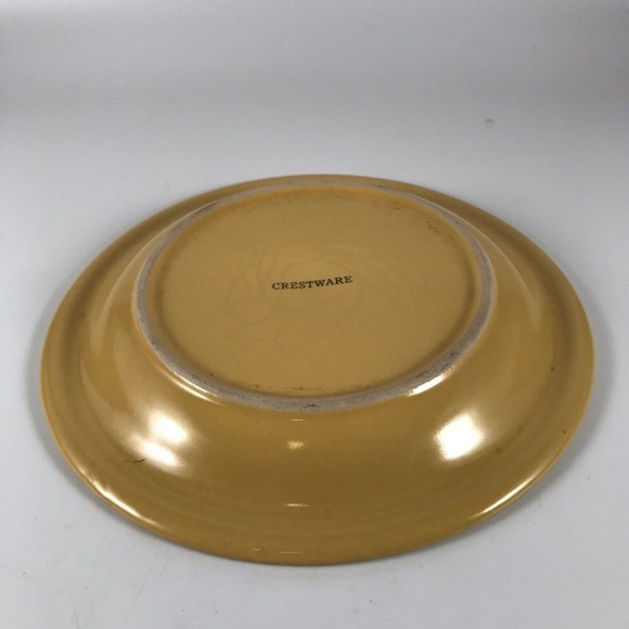 Crestware Yellow Bread Plate Ceramic - Picture 4 of 7